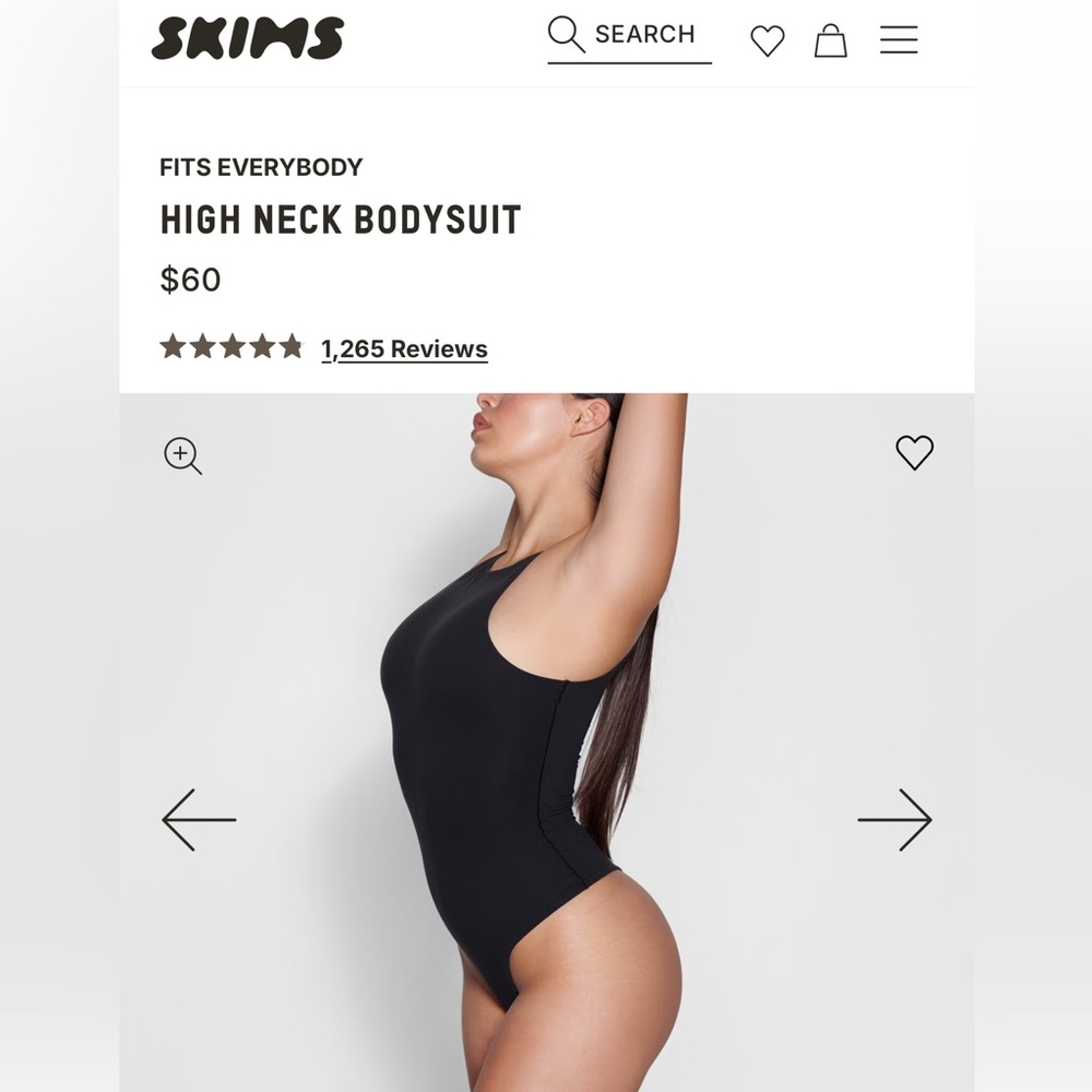 SKIMS Fits Everybody High Neck Bodysuit